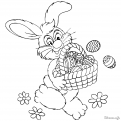 dessin Oeuf et Lapin de Paques 39