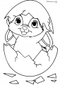 coloriage Oeuf et Lapin de Paques 4