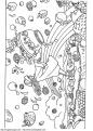 coloriage metier marchande-de-fruits 34