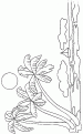 coloriage ile deserte paradis 03