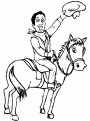 coloriage cowboy 27