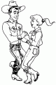 coloriage cowboy 34