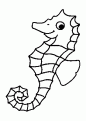 coloriage hippocampe 02