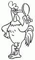 coloriage coq 01