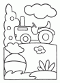 coloriage tracteur ferme 01