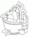 coloriage panier fruit 06