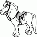 coloriage cheval 80