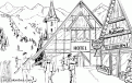 Skieur et station de ski 002