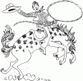 coloriage cheval 73