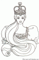 coloriage princesse barbie 111