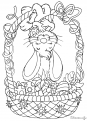 coloriage Lapin de Paques a imprimer 2