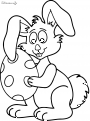 coloriage Oeuf et Lapin de Paques 18