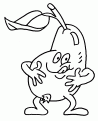 coloriage poire 09