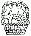 coloriage panier fruit 02