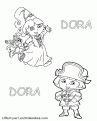 coloriage dora 87