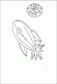 coloriage fusee 01