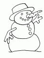 coloriage bonhomme de neige 04