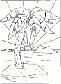 coloriage ile deserte paradis 11