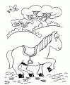 coloriage cheval 88