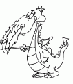 coloriage de dragon 10