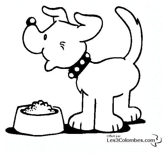 coloriage chien 25