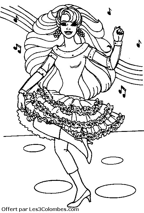 coloriage barbie 24