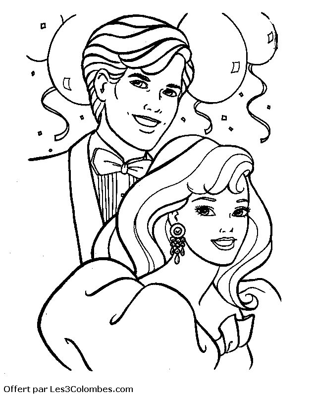 coloriage barbie 28  Coloriage en ligne gratuit pour enfant