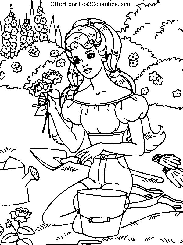 dessin barbie 52