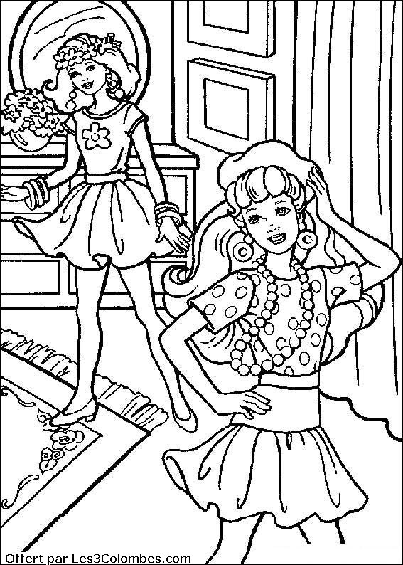 dessin barbie 64