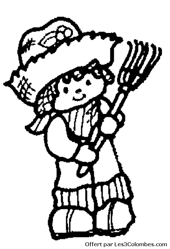 coloriage Charlotte aux fraises 17