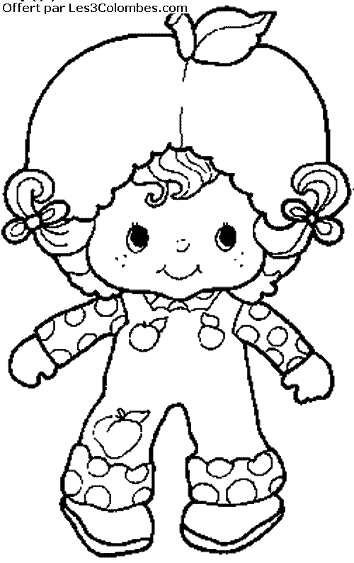 coloriage Charlotte aux fraises 26