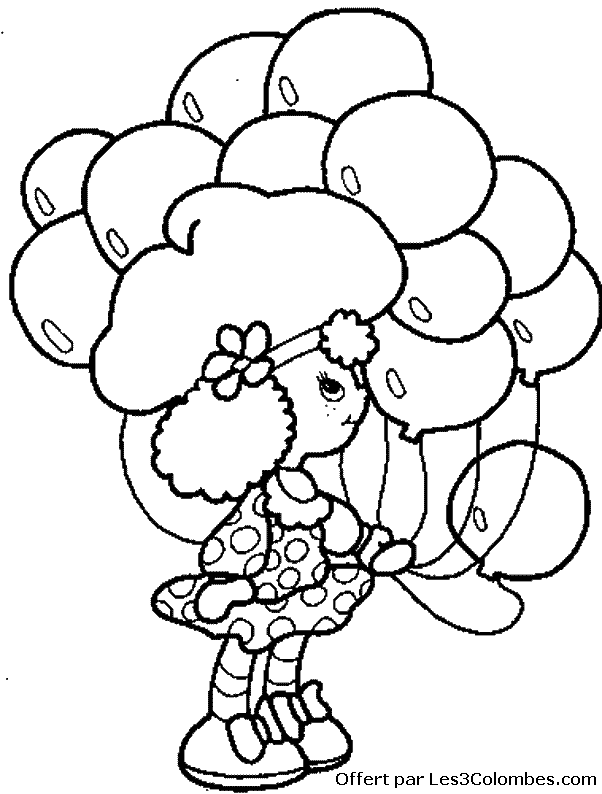 coloriage Charlotte aux fraises 27