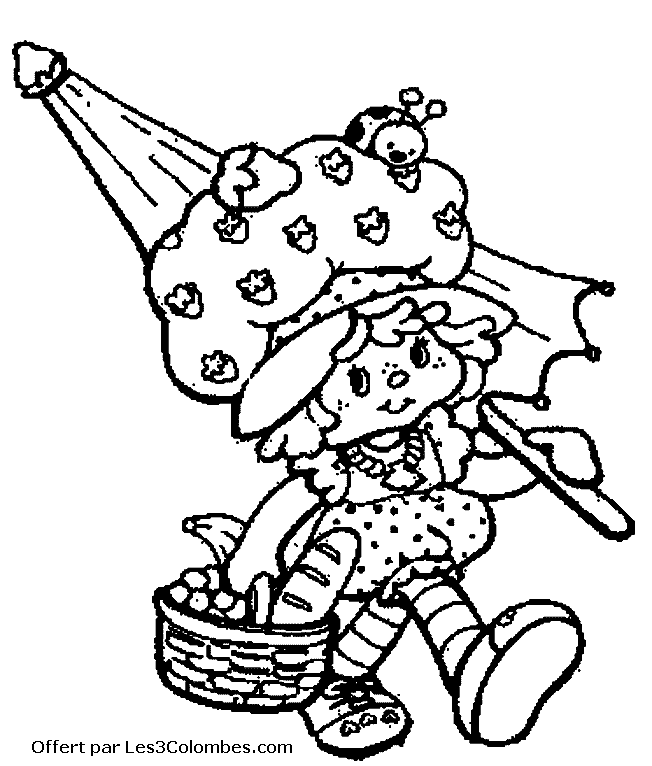 coloriage Charlotte aux fraises 28