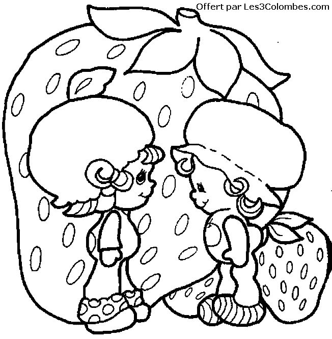 coloriage Charlotte aux fraises 29