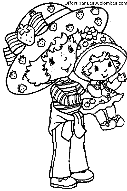 coloriage Charlotte aux fraises 53