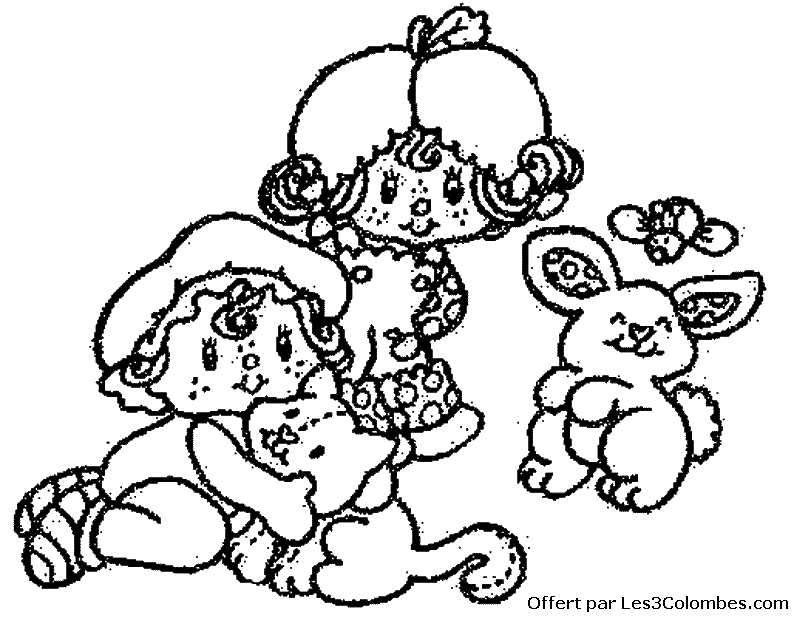 coloriage Charlotte aux fraises 56