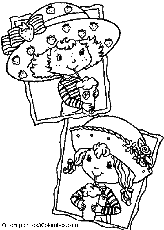 coloriage Charlotte aux fraises 59