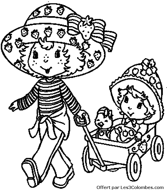coloriage Charlotte aux fraises 61