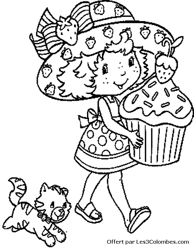coloriage Charlotte aux fraises 62