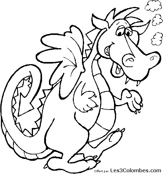 coloriage dragon 12