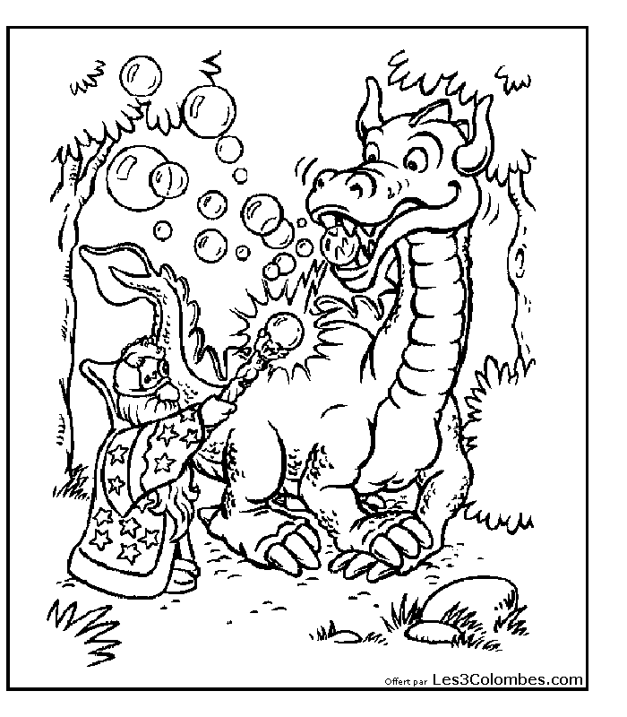 coloriage dragon 27  Coloriage en ligne gratuit pour enfant