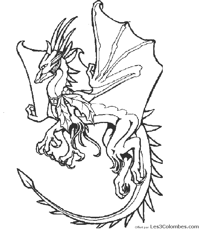 coloriage dragon 31