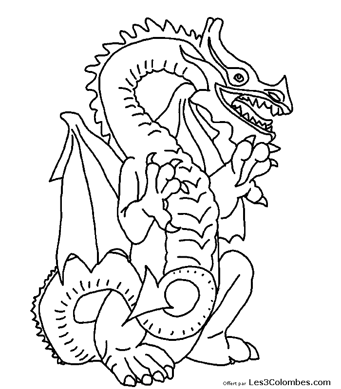 coloriage dragon 33