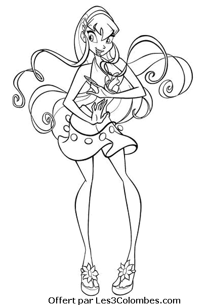 coloriage winx 129  Coloriage en ligne gratuit pour enfant