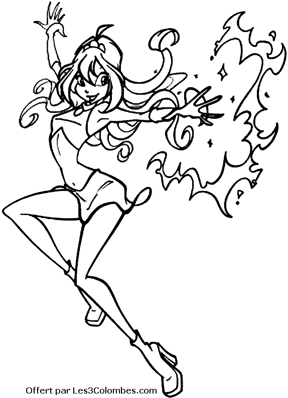 coloriage winx 44  Coloriage en ligne gratuit pour enfant