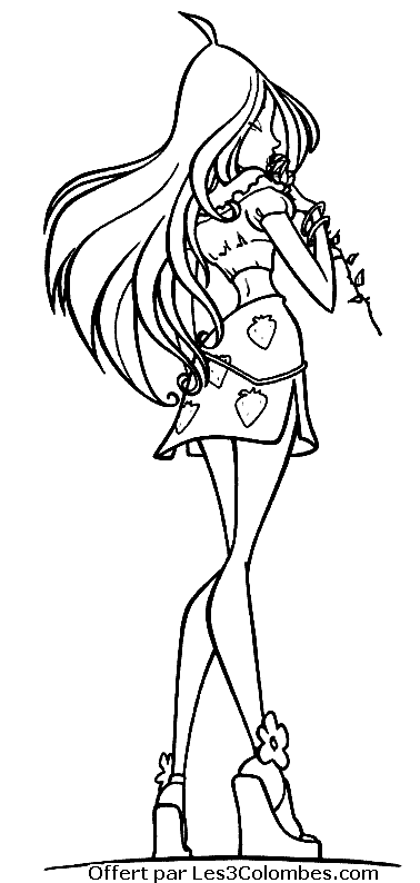 coloriage winx 47  Coloriage en ligne gratuit pour enfant