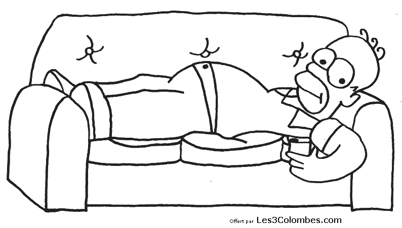 coloriage Homer Simpson 30