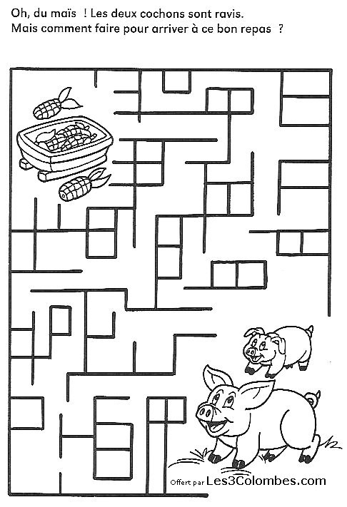 labyrinthe dessin 39 - Coloriage en ligne gratuit pour enfant