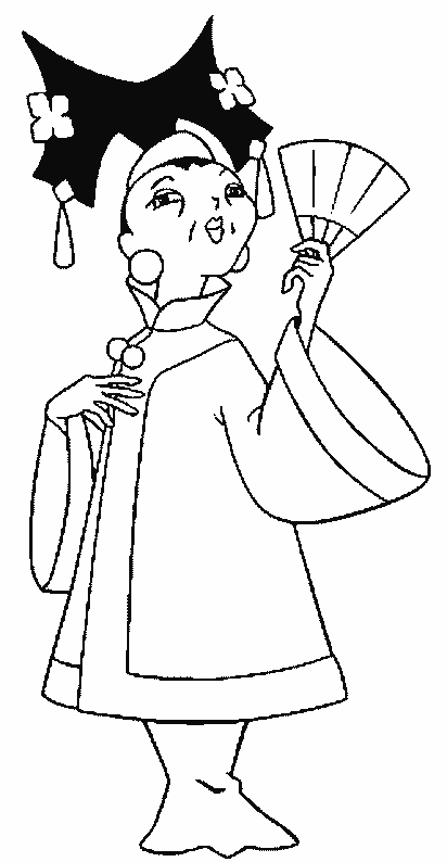 coloriage asiatique japonnais chinois 10