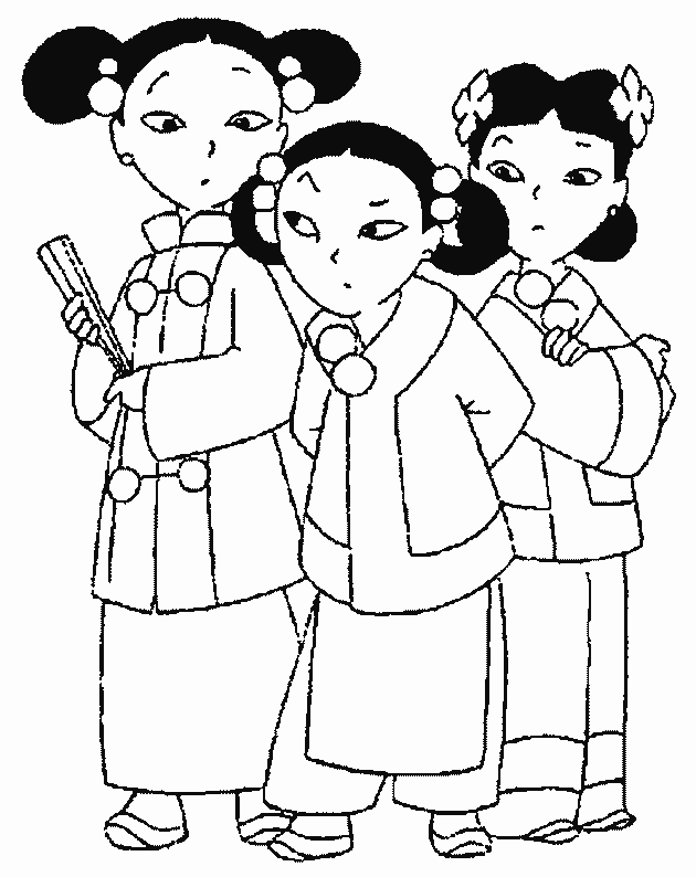 coloriage asiatique japonnais chinois 16